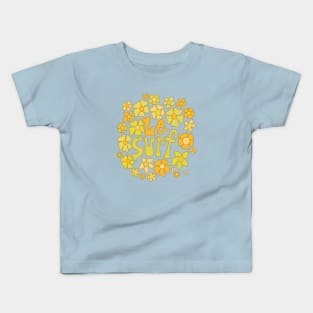 Le Surf retro flower tee by Surfy Birdy Kids T-Shirt